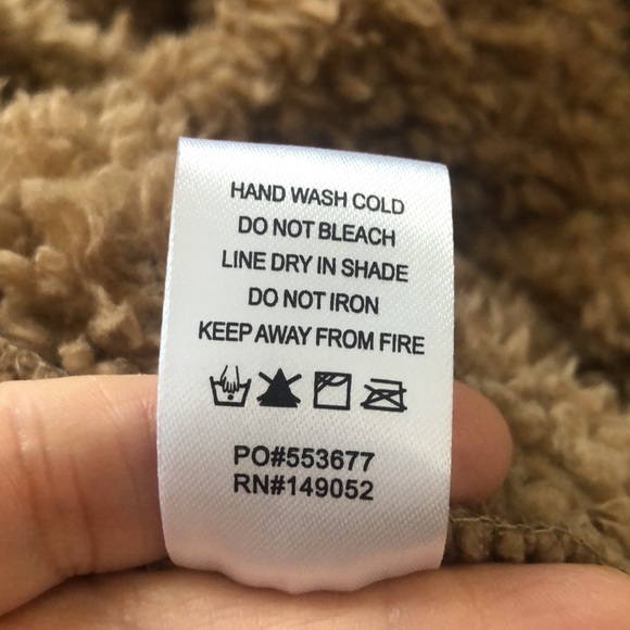 Fashion Nova Women’s Sherpa Open front Coat jacket Caramel in colorSize M/L Warm - Picture 8 of 16